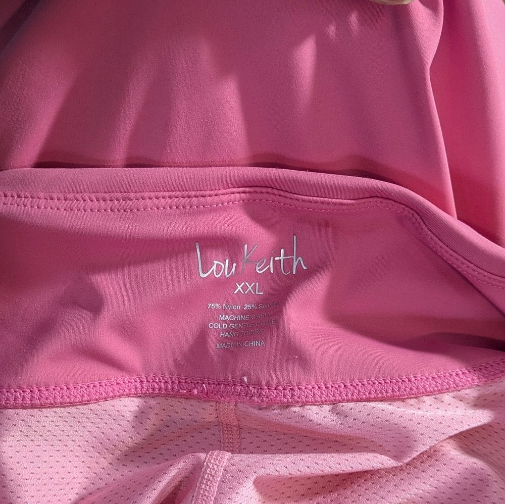 Lou Keith Pink Athletic Skirt With Undershorts - Size XXL Womens Skort - Picture 6 of 6